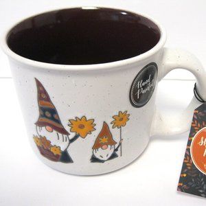 Sheffield Home Gnome Stoneware Coffee Mug 20 Ounce NEW Autumn Fall